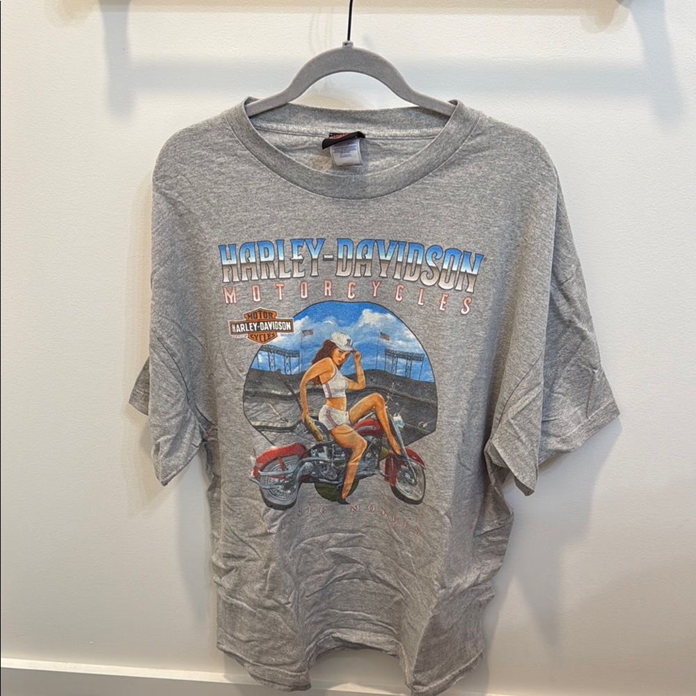 Harley-Davidson Gray Motorcycle Graphic Tee